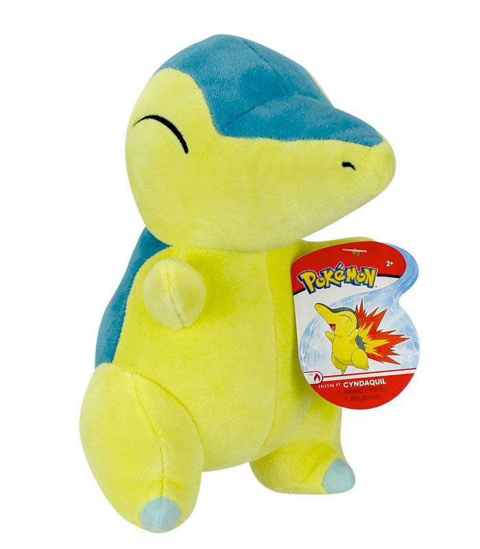 Cyndaquil 8" plush Pokemon toy, soft and detailed, ideal for fans and collectors.