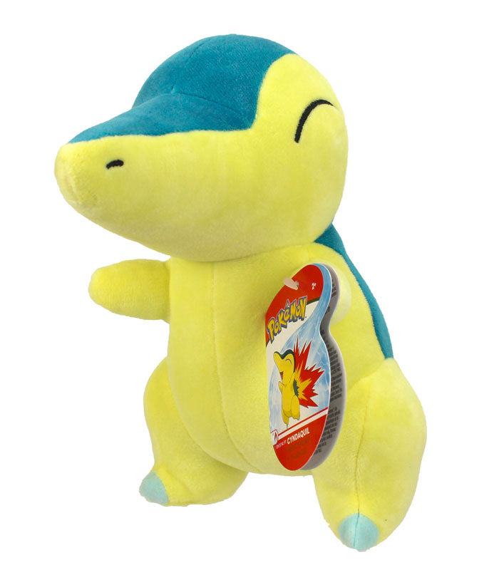 Cyndaquil 8" Plush Pokemon toy, soft and detailed, ideal for fans and kids over 2 years.