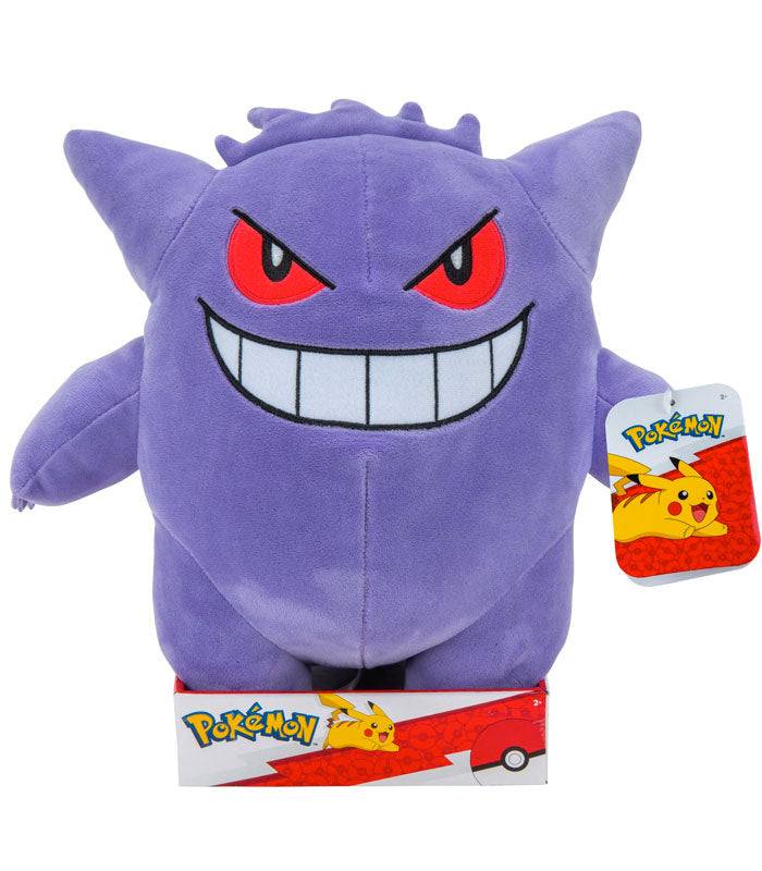 Gengar 12" plush Pokemon toy with vivid details and soft texture.