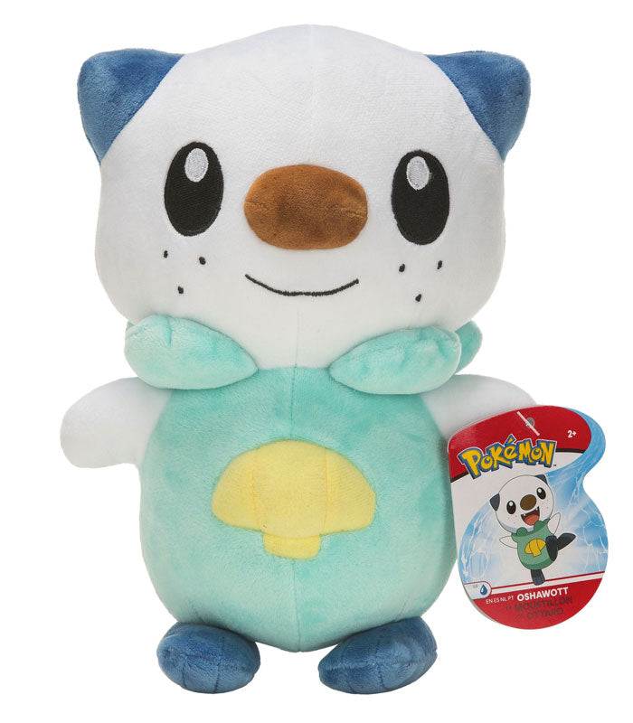 Oshawott 8" plush Pokémon toy displaying water-type features.