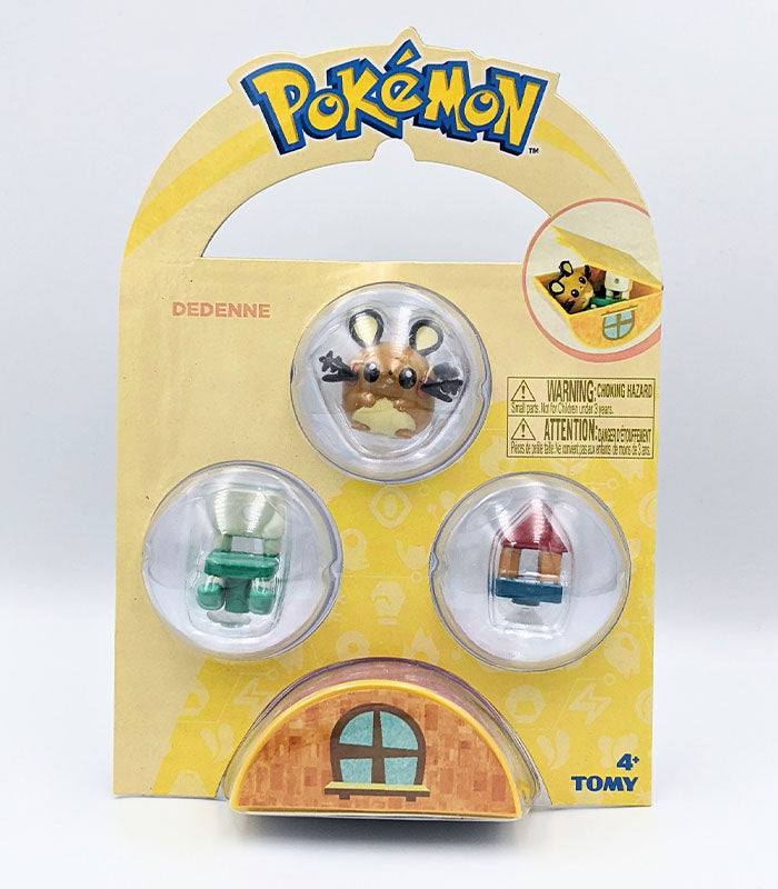 TOMY Pokemon PitaPoke Dedenne Playset with accessories and carry case.