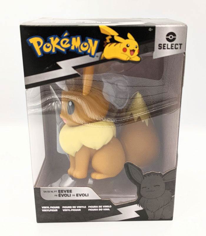 Eevee 4 Inch Pokémon Select Vinyl Figure in box.