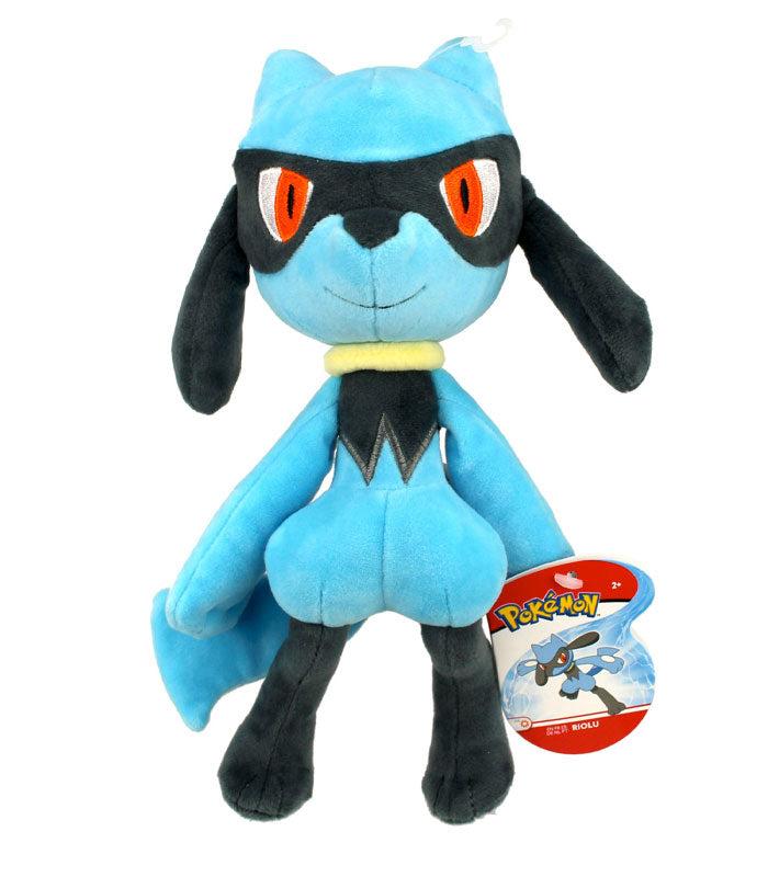 Riolu 8" plush Pokemon toy, super soft, detailed, ideal for fans and kids 2+.