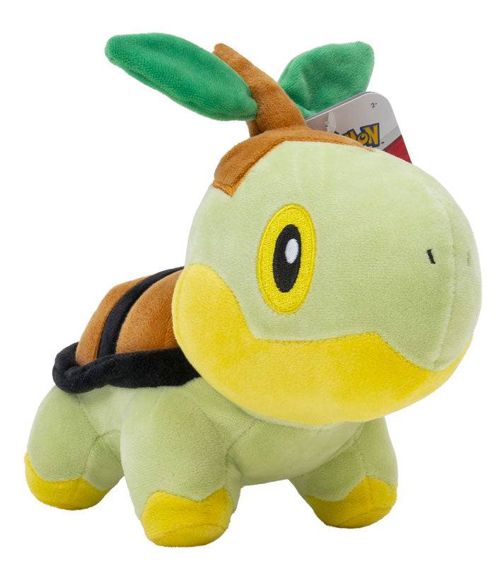 Turtwig 8" plush Pokemon toy, super soft grass-type starter, ideal for fans.