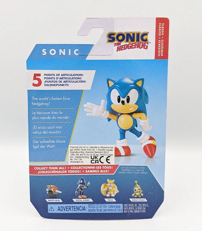 Sonic The Hedgehog Mini Figure back of box