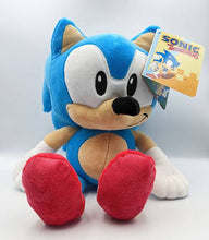 Load image into Gallery viewer, Sonic The Hedgehog 12" Plush toy with vibrant blue color and signature red shoes.