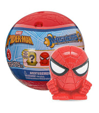 Load image into Gallery viewer, Mash'ems Spider-Man squishy toy with capsule packaging.