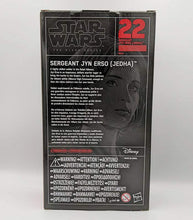 Load image into Gallery viewer, Star Wars Black Series Sergeant Jyn Erso JEDHA action figure in display box.