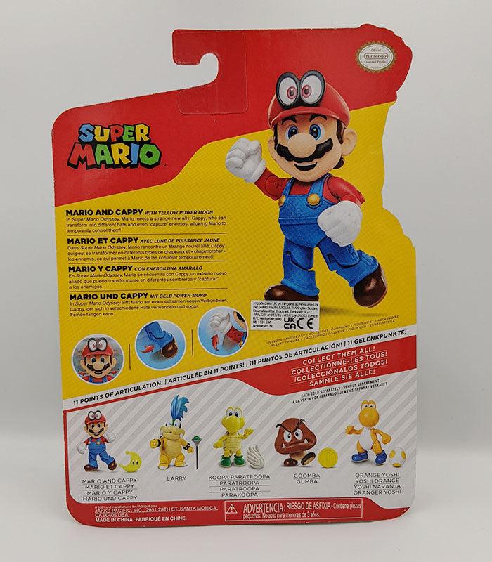 Super Mario & Cappy 4 Inch Figure back of pack
