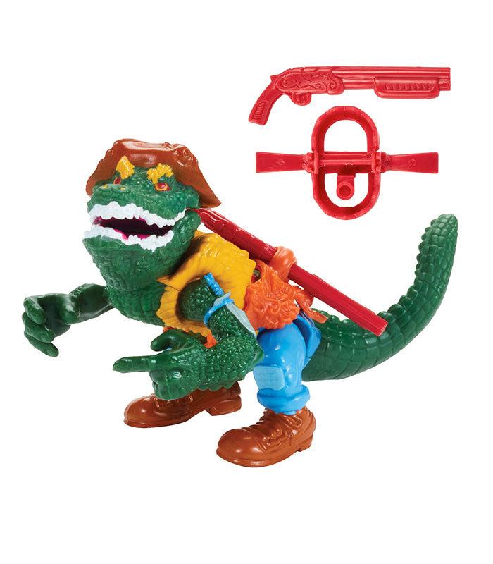 Teenage Mutant Ninja Turtles Classic Leatherhead action figure with accessories.