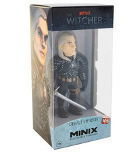 Load image into Gallery viewer, Witcher Geralt Minix Collectible Figure in packaging.