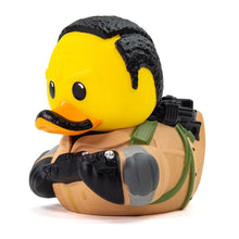 Load image into Gallery viewer, TUBBZ Ghostbusters Winston Zeddemore Collectible Duck in uniform with proton pack.