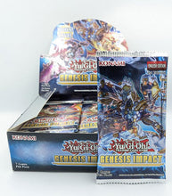 Load image into Gallery viewer, Yu-Gi-Oh! Genesis Impact booster packs, featuring collectible trading cards in display box.