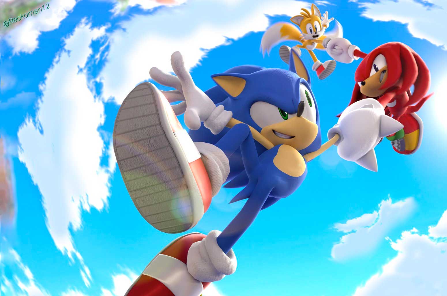 Sonic and friends, knuckls and tails