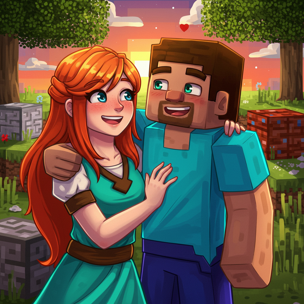Are Minecraft Alex and Steve dating