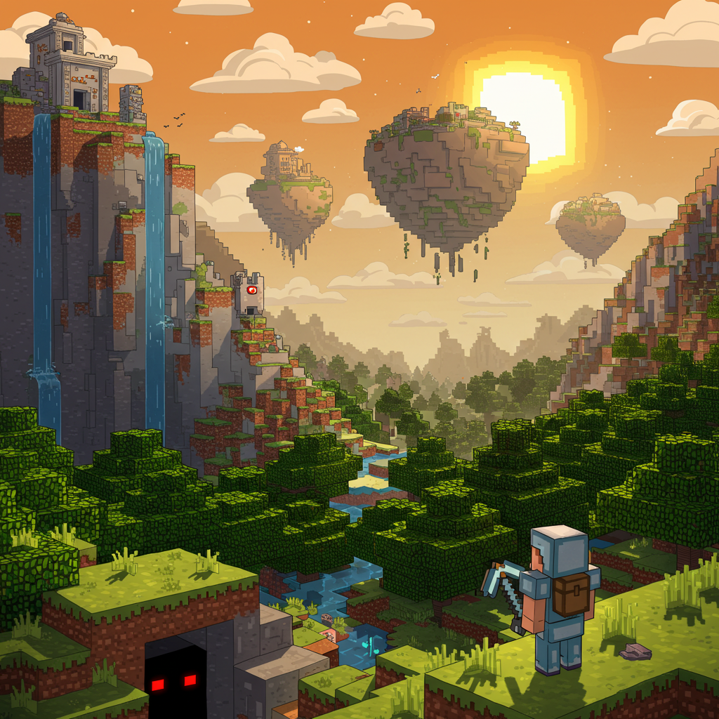 What is the backstory of Minecraft?