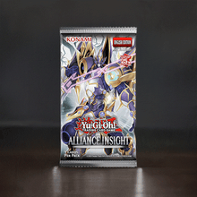 Load image into Gallery viewer, Yu-Gi-Oh Alliance Insight Booster Pack with 9 cards, featuring iconic artwork.
