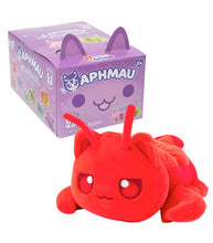Load image into Gallery viewer, Aphmau MeeMeows Mystery Plush Under The Sea Litter 5 with adorable red plush toy in front of purple blind box.
