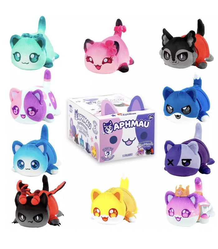 Aphmau MeeMeows Mystery Litter 6 Glitter Edition plush toys collection.