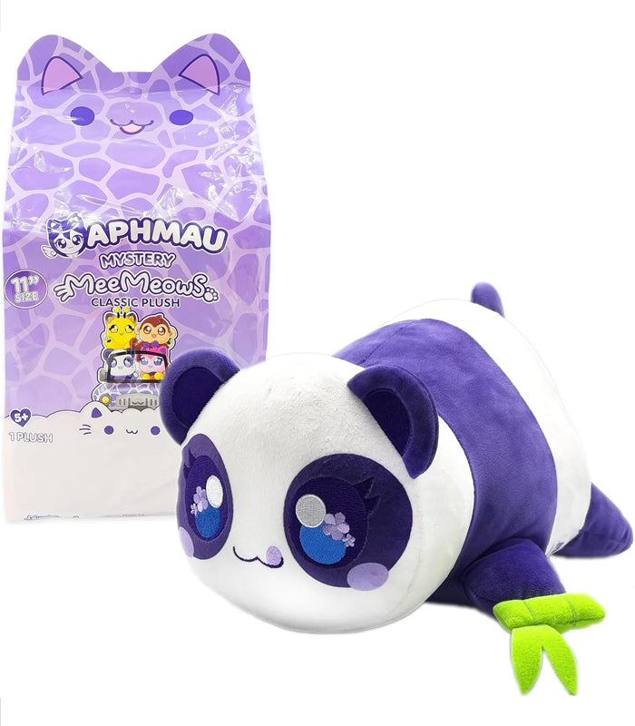 Aphmau MeeMeows Mystery 11 Inch Safari Plush Panda with packaging.