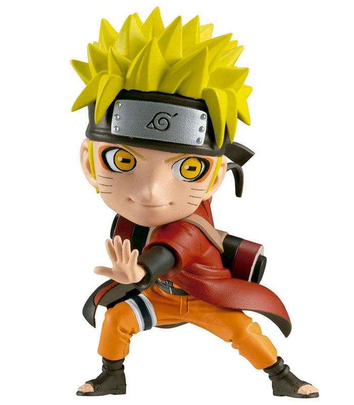 Chibi Masters Naruto Uzumaki figure, 8 cm tall, highly detailed PVC depiction in iconic outfit.