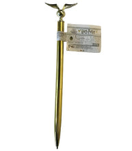 Load image into Gallery viewer, Harry Potter Golden Snitch Pen with golden body and winged accents.
