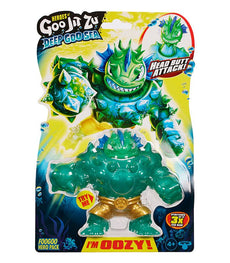 Goo Jit Zu Deep Goo Sea - Foogoo with head butt attack feature in packaging.