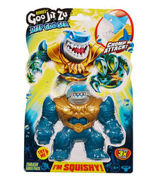 Goo Jit Zu Deep Goo Sea Thrash figure with Chomp Attack feature in packaging.