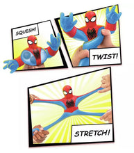 Load image into Gallery viewer, Heroes of Goo Jit Zu Supagoo Spider-Man stretchable toy with Double Core Attack feature.
