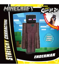 Load image into Gallery viewer, Heroes of Goo Jit Zu Minecraft Enderman figure with pixel-style design, showing stretchy and squishy features.
