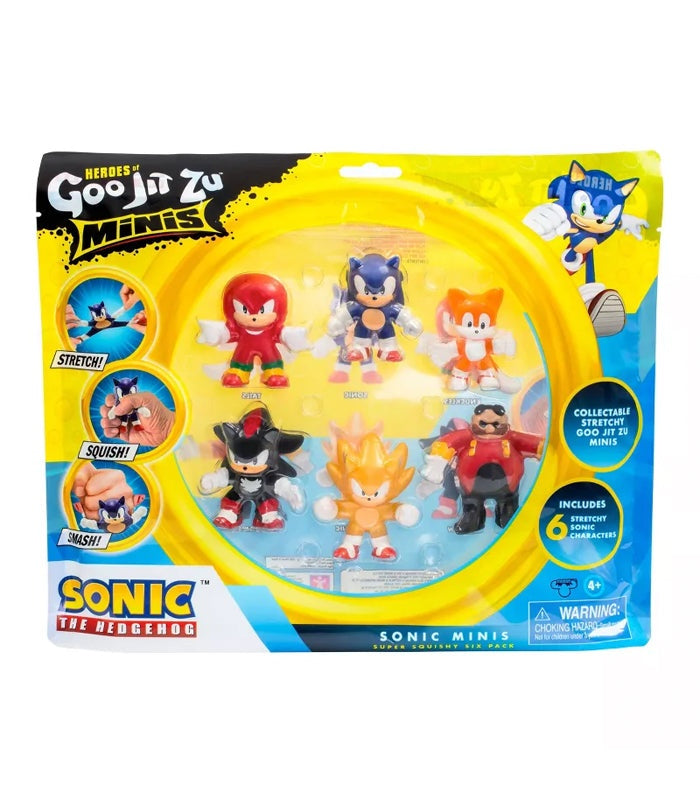Heroes of Goo Jit Zu Minis - Sonic The Hedgehog 6 Pack