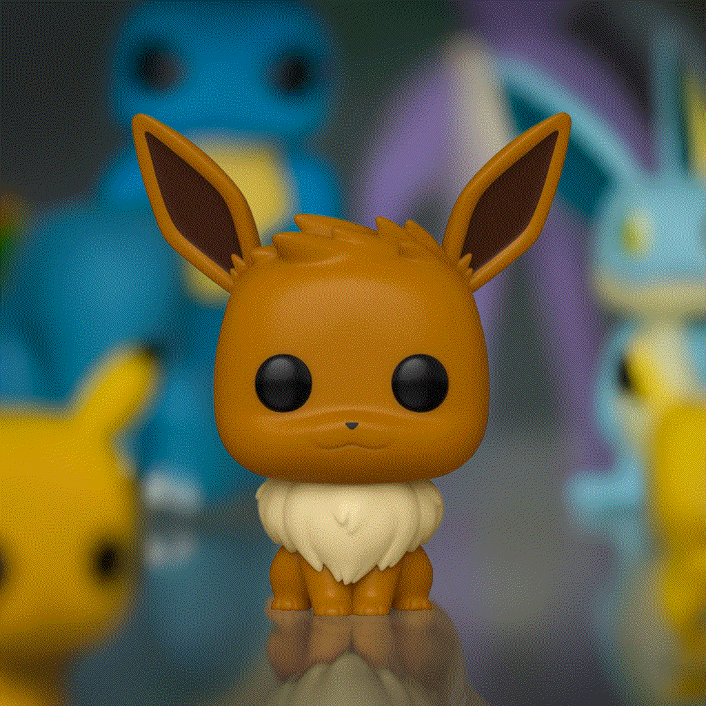Eevee Pokemon POP! Vinyl Figure with playful pose and detailed design.