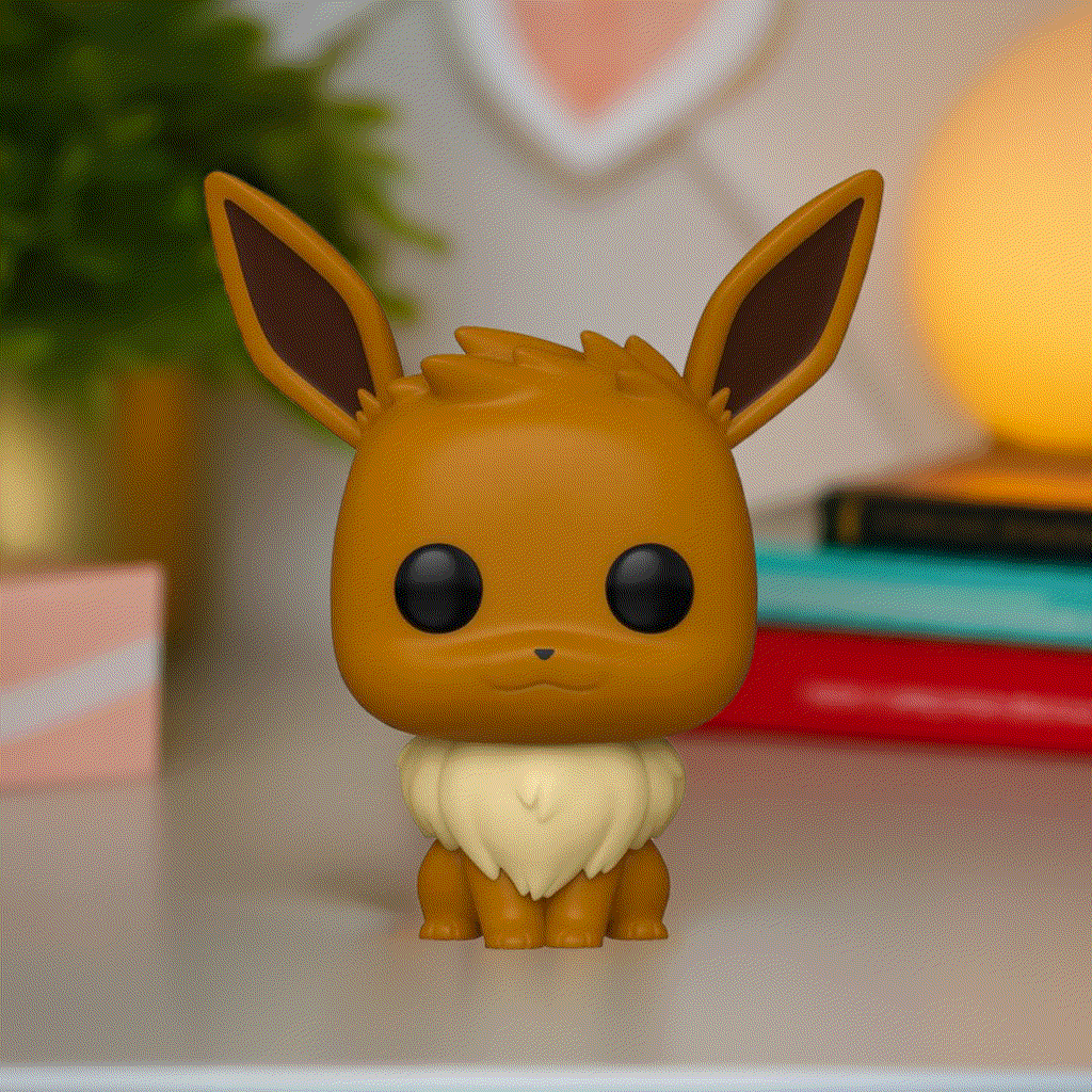 Eevee Pokemon POP! Vinyl Figure with playful pose and detailed design.