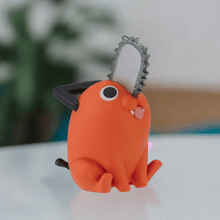 Load image into Gallery viewer, Chibi Masters Chainsaw Man - Pochita figure in chibi style, vibrant colors, chainsaw nose, adorable pose.
