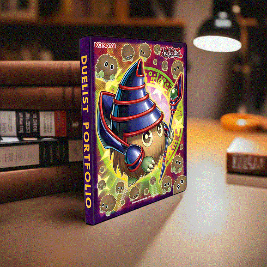 Yu-Gi-Oh! Kuriboh Kollection 9-Pocket Duelist Portfolio showcasing adorable Kuriboh artwork in a vibrant and stylish display.