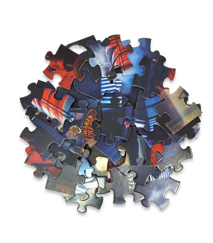 Harry Potter Hogwarts Express 48 Piece Puzzle pieces forming the iconic train scene.