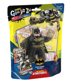 Goo Jit Zu Goo Shifters DC Night Power Batman action figure, stretchy and collectible toy with power-up feature.