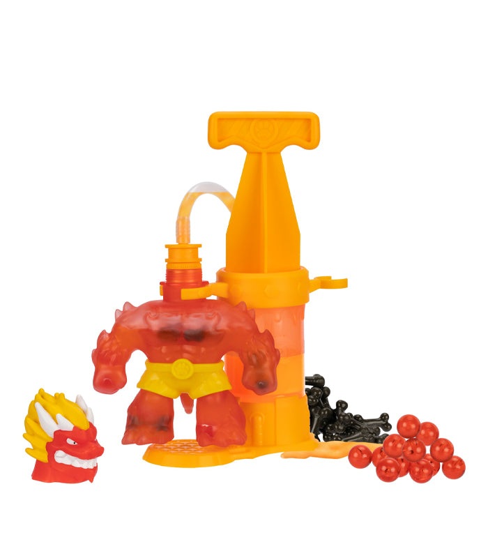 Heroes of Goo Jit Zu Hero Creator Blazagon kit with customizable parts and goo.
