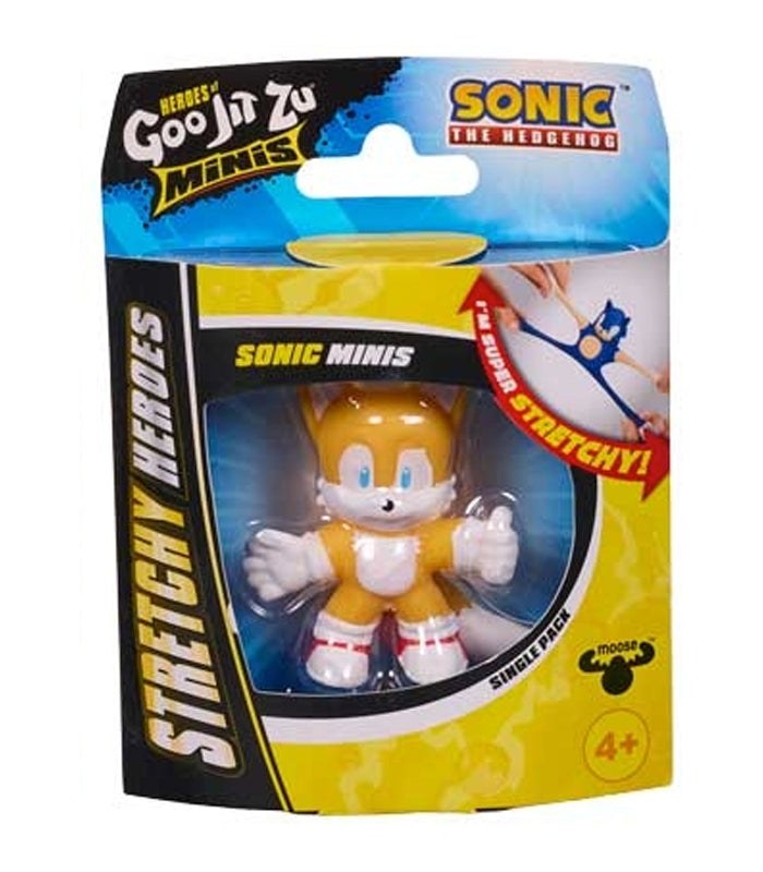 Heroes of Goo Jit Zu Minis Sonic The Hedgehog Tails stretchy collectible figure in packaging