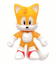 Load image into Gallery viewer, Goo Jit Zu Sonic Glow Surge - Tails figure, glow-in-the-dark, stretchable, durable toy.
