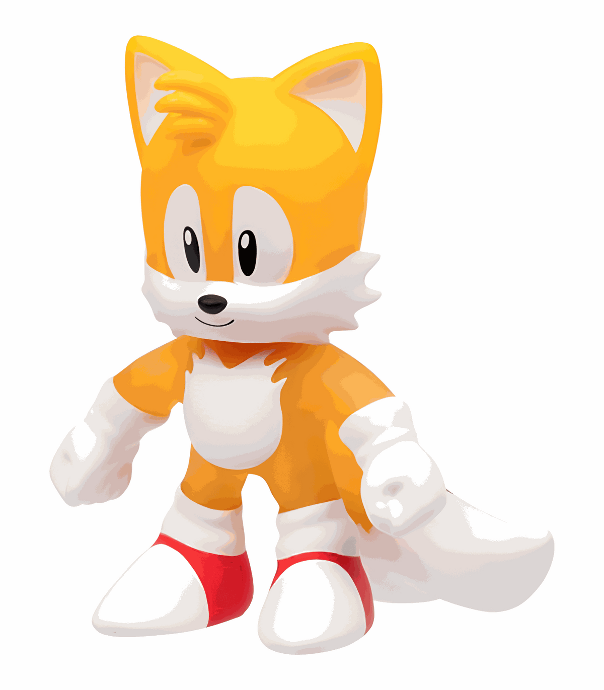 Goo Jit Zu Sonic Glow Surge - Tails figure, stretchy and glow-in-the-dark toy.