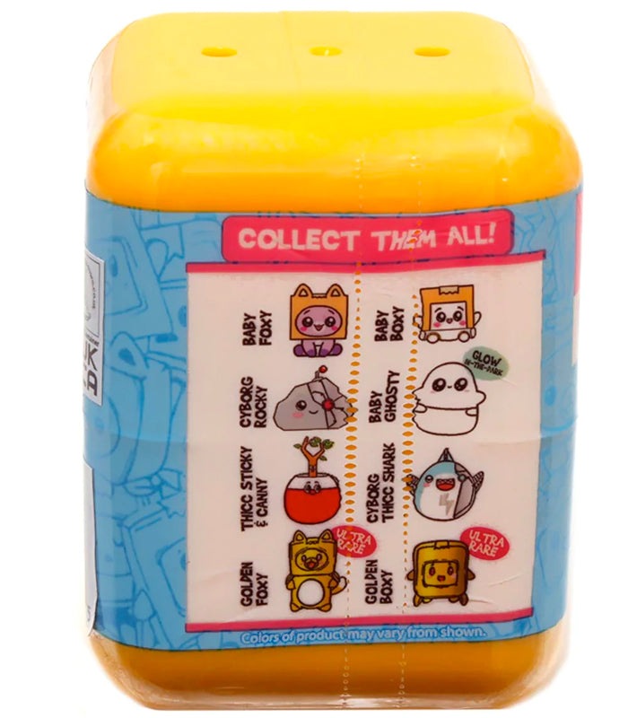 LankyBox Mystery Squishy Series 3 packaging with collectible character images.