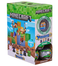 Load image into Gallery viewer, Mash&#39;ems Minecraft Series 1 collectible figures in mystery capsules, featuring iconic characters like Steve and Creeper.
