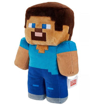 Load image into Gallery viewer, Minecraft 8&quot; Steve Plush toy, super soft, high-quality, for ages 3+.
