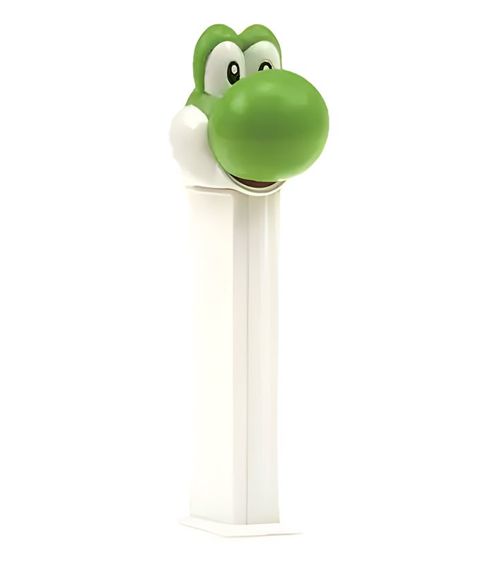 PEZ Super Mario Yoshi dispenser with two candy refills.