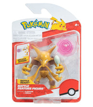 Load image into Gallery viewer, Pokemon Battle Figure - Alakazam in packaging with detailed features and accessories for collectors.
