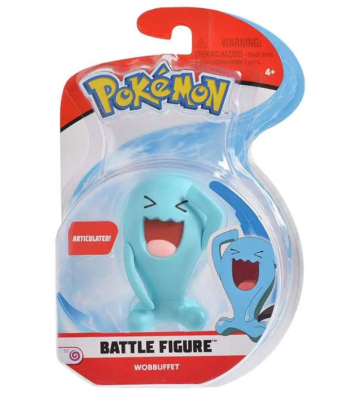 Pokemon Battle Figures - Wobbuffet in packaging, featuring highly detailed and battle-ready pose.