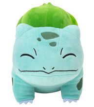 Load image into Gallery viewer, Bulbasaur Eyes Closed 8&quot; Pokemon Plush with serene expression and green bulb.
