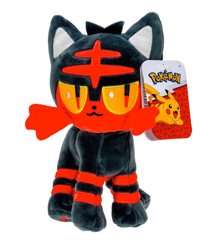 Litten 8" Pokemon Plush with vibrant orange fur and captivating eyes.