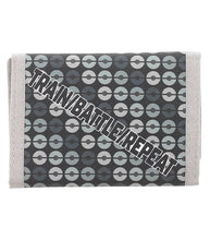 Load image into Gallery viewer, Pokemon Tri-fold Galar Starter Wallet with &quot;Train Battle Repeat&quot; pattern.
